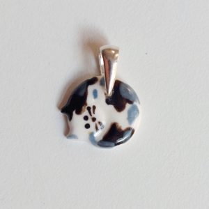 porcelain cat pendant no. 5